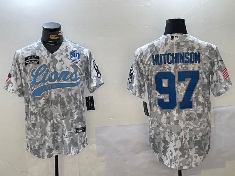 Men Detroit Lions #97 Hutchinson Nike Arctic Camo 2024 Salute to Service Limited NFL Jersey style 4->detroit lions->NFL Jersey